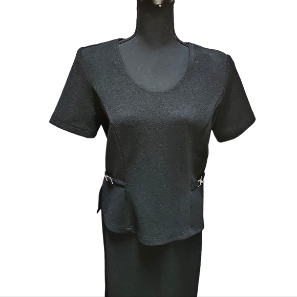 Just In Thyme Vintage Attached 2 Piece Form Fitting Maxi Dress. Size 8 - Picture 2 of 10